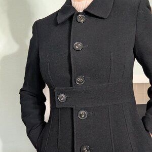 Black Wool Coat Size Small